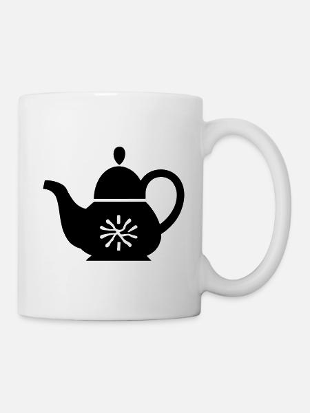 Teekanne - Tasse - Weiß