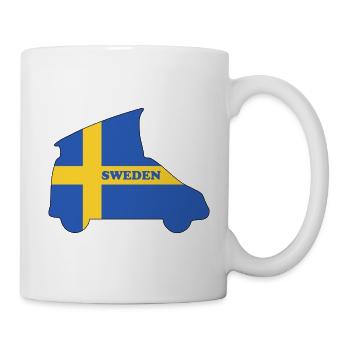 Sweden Campingbus Kontur - Tasse - Weiß - Rechts