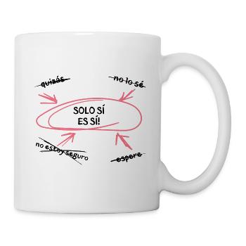 Nur ja heißt ja! §177 StGB Abs. 2 Sexualstrafrecht - Tasse - Weiß - Rechts