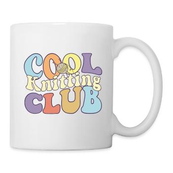 Cool Knitting Club Crocheting Lovers Knitter - Mug - white - Right