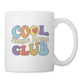 Cool Single Moms Club Newly Divorce Single Parent - Mug - white - Right