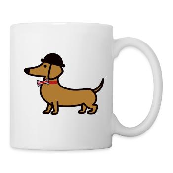 Londondackel - Tasse - Weiß - Rechts