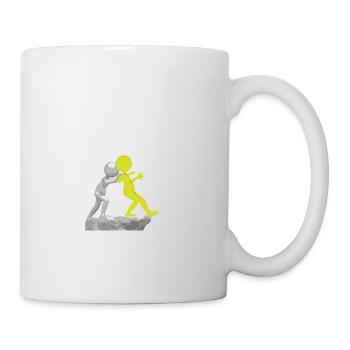Some People Just Need A Pat On The Back Funny - Tasse - Weiß - Rechts