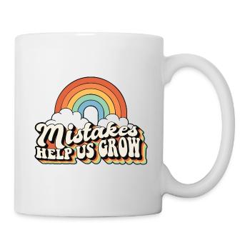 Mistakes Help Us Grow Teacher Student - Mug - white - Right