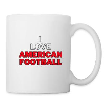I Love American Football - Tasse - Weiß - Rechts