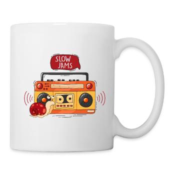 Schnecke und Musik - Tasse - Weiß - Rechts