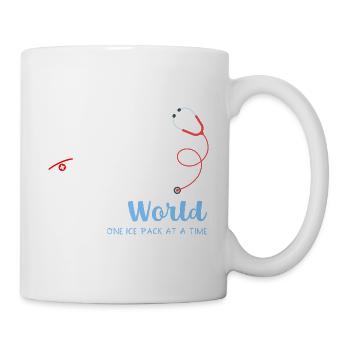 Schulkrankenschwestern retten die Welt mit einem E - Tasse - Weiß - Rechts