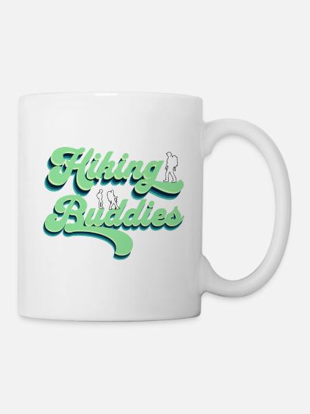 Hiking Buddies Wanderbekleidung Outdoor Camping - Tasse - Weiß