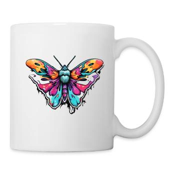 Papillon de nuit / Animal / Insecte / Larve / Ravageur - Mug blanc - blanc - Droite