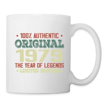 Legend since 1979 Born in 1979 - 45th Birthday - Mug - white - Right