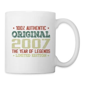 Legend since 2007 Born in 2007 - 17th Birthday - Mug - white - Right