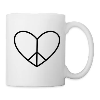 Peace in the heart - Mug - white - Right