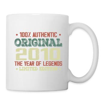 Legend since 2010 Born in 2010 - 14th Birthday - Mug - white - Right