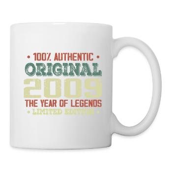 Legend since 2009 Born in 2009 - 15th Anniversary - Mug - white - Right