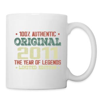 Légende Depuis 2011 Né en 2011 - 13e Anniversaire - Mug blanc - blanc - Droite