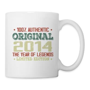 Légende Depuis 2014 Né en 2014 - 10e Anniversaire - Mug blanc - blanc - Droite