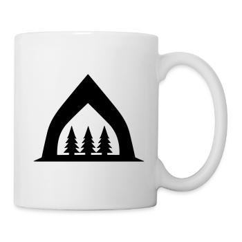 Camping tente - Mug blanc - blanc - Droite