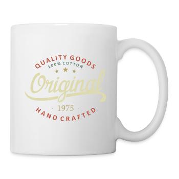 Original 1975 Geburtstagsgeschenk 1975 - Tasse - Weiß - Rechts