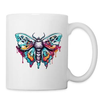 Papillon de nuit / animal / insecte / larve / ravageur - Mug blanc - blanc - Droite