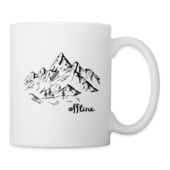 offline Berglandschaft Wandern - Tasse - Weiß - Rechts