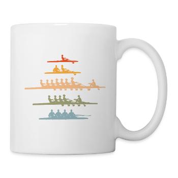 Rudern Vintage Ruderer - Tasse - Weiß - Rechts