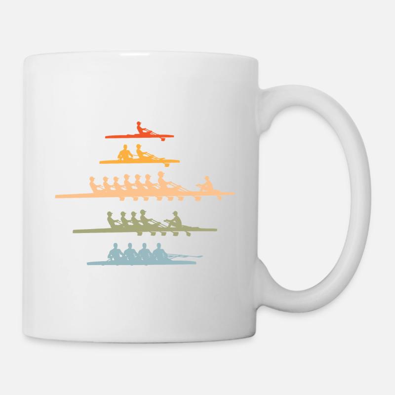 Rudern Vintage Ruderer - Tasse - Weiß