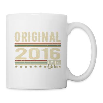 Original 2016 - Retro Geburtstagsgeschenk 2016 - Tasse - Weiß - Rechts