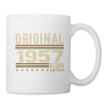 Original 1957 - Retro 1957 Geburtstagsgeschenk - Tasse - Weiß - Rechts