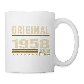 Original 1958 - Retro 1958 Geburtstagsgeschenk - Tasse - Weiß - Rechts