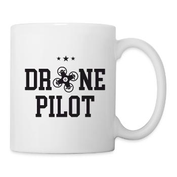 Drohnen-Pilot - Tasse - Weiß - Rechts
