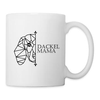 Dackel Mama Polygon - Tasse - Weiß - Rechts