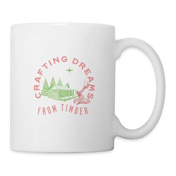 Woodworking Carpenter Wood Dad Woodwork Sawdust - Tasse - Weiß - Rechts