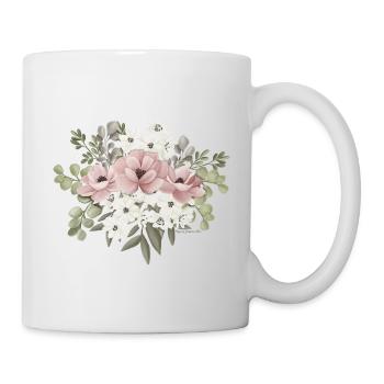 Romantik Butterfly by Agnes Johanna Art - Tasse - Weiß - Rechts