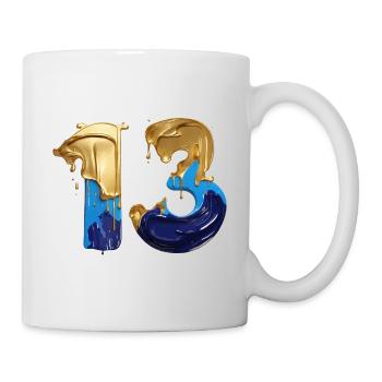 NR. 13 NUMMER 13 COOL 13. GEBURTSTAG - Tasse - Weiß - Rechts