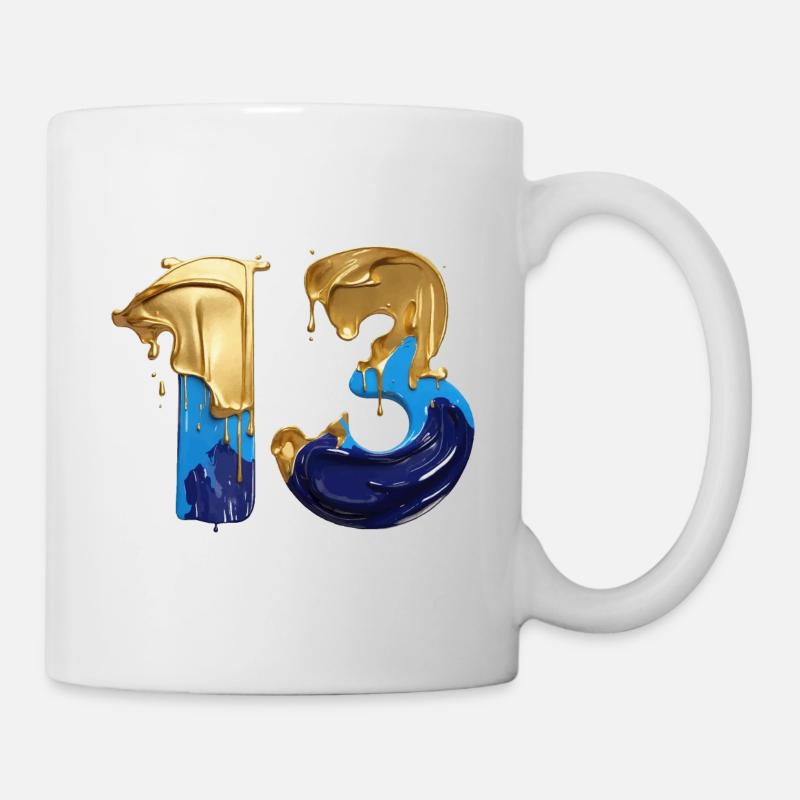 NR. 13 NUMMER 13 COOL 13. GEBURTSTAG - Tasse - Weiß