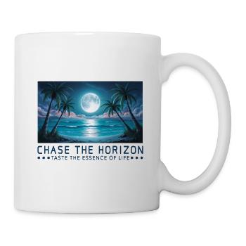 Chasing the horizon Saying Sayings Motto - Mug - white - Right