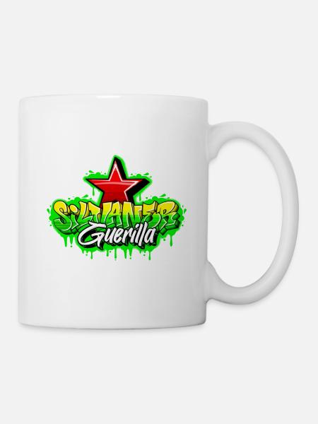 Silvaner Guerilla Graffiti Style - Tasse - Weiß