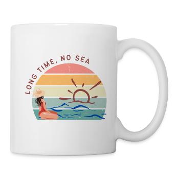Long Time No Sea - Summer Sun Beach Sea - Mug - white - Right