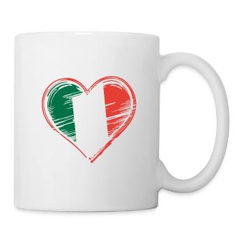 Cœur Italie Cœur Italien - Mug blanc - blanc - Droite