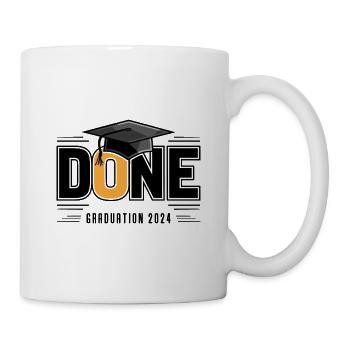 Abschlussklasse 2024 Abschlussfeier Schule - Tasse - Weiß - Rechts