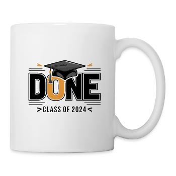 Abschlussklasse 2024 Abschlussfeier Schule - Tasse - Weiß - Rechts