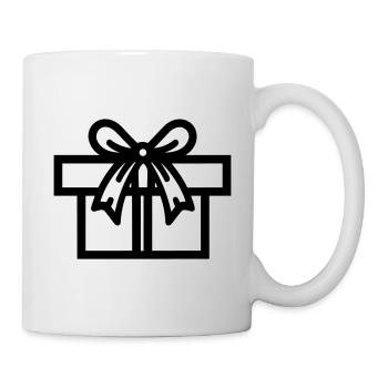 Kleine Geschenkbox - Tasse - Weiß - Rechts
