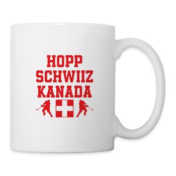 Hopp Schwiiz Canada Équipe nationale de hockey sur glace - Mug blanc - blanc - Droite