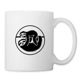 Cheerful sloths animal - Mug - white - Right
