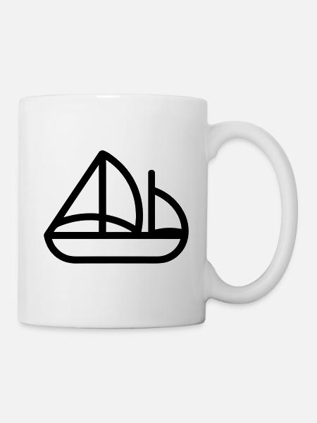 Piratenschiff - Tasse - Weiß