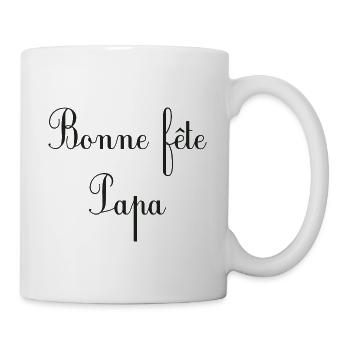 FROHER VATERTAG. PAPA - Tasse - Weiß - Rechts