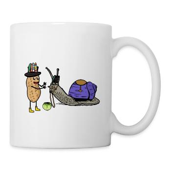 Peanut Snails Horse Renner Racehorse Horses - Mug - white - Right