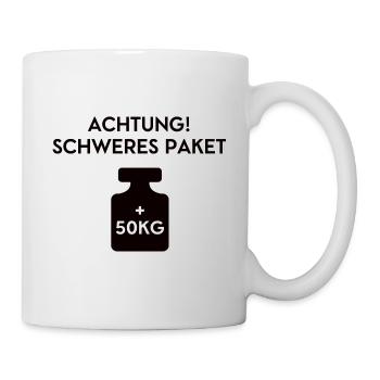 Paketdienst Paketzusteller Lieferdienst Paketboten - Tasse - Weiß - Rechts