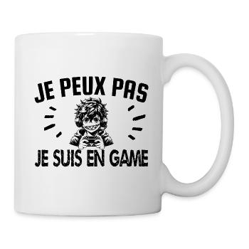 je peux pas je suis en game - Mug blanc - blanc - Droite