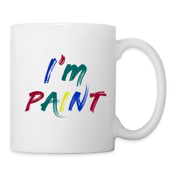 JE SUIS PEINTRE - J’adore peindre au doigt – Peintures au doigt - Mug blanc - blanc - Droite